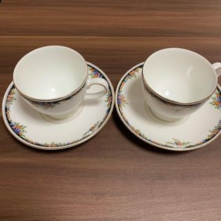 ウェッジウッド(WEDGWOOD)のWEDGWOOD コーヒーソーサー 2セット(グラス/カップ)