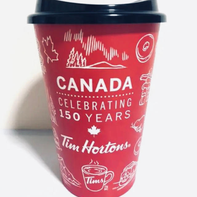 Tim Hortons カナダ建国150周年 カップ ティム ホートン インテリア/住まい/日用品のキッチン/食器(グラス/カップ)の商品写真