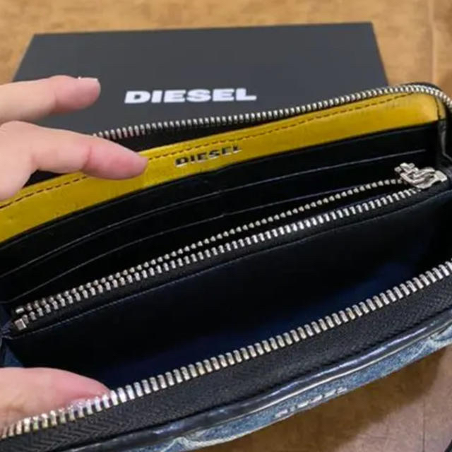 DIESEL(ディーゼル)の美品DIESELラウンドファスナー長財布デニム レディースのファッション小物(財布)の商品写真