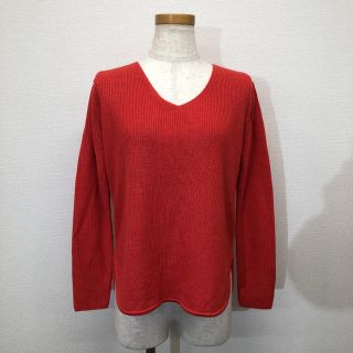 ドゥアルシーヴ(Doux archives)の【新品】Doux archives 12G畦Vネックヘムラインニット(ニット/セーター)