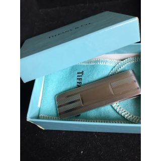 ティファニー(Tiffany & Co.)の美品 ティファニー マネークリップ シルバー925 エンジンターン ビルクリップ(マネークリップ)