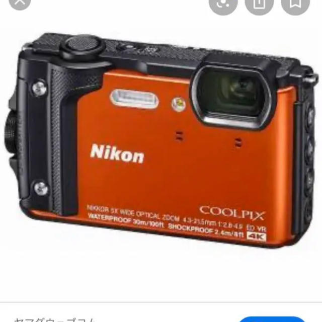 Nikon(ニコン)のななほしさん専用Nikon COOLPIX W300 ORANGE スマホ/家電/カメラのカメラ(コンパクトデジタルカメラ)の商品写真