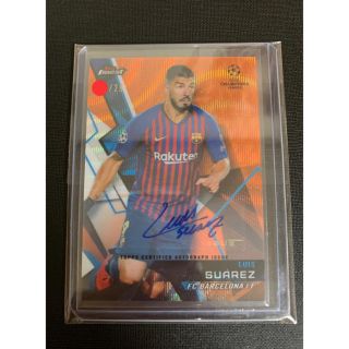 Topps finest ルイス スアレス 25枚限定 直筆サインカードの通販 by