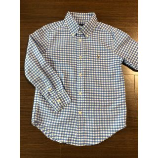 ラルフローレン(Ralph Lauren)のラルフローレン　ギンガムチェク　コットン長袖シャツ120㎝(Tシャツ/カットソー)