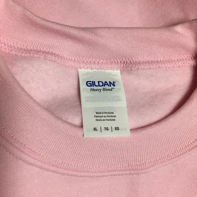 GILDAN(ギルタン)の新品 GILDAN 長袖トレーナー ライトピンク XL メンズのトップス(スウェット)の商品写真