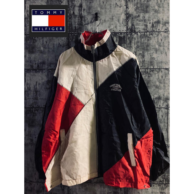 TOMMY HILFIGER(トミーヒルフィガー)の【レア】TOMMY HILFIGER トミーヒルフィガー　スイングトップロゴ刺繍 メンズのジャケット/アウター(ブルゾン)の商品写真