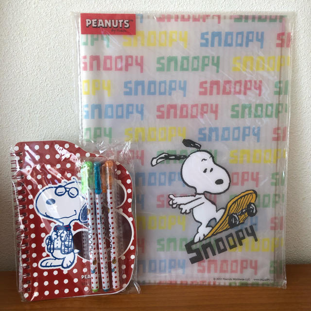 Snoopy スヌーピー クリアブック リングノート ペン3本 セットの通販 By 98kumiko S Shop スヌーピーならラクマ