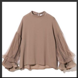 グレイル(GRL)の☆新品☆GRLチュ━ルスリーブフリルハイネックトップス(カットソー(長袖/七分))