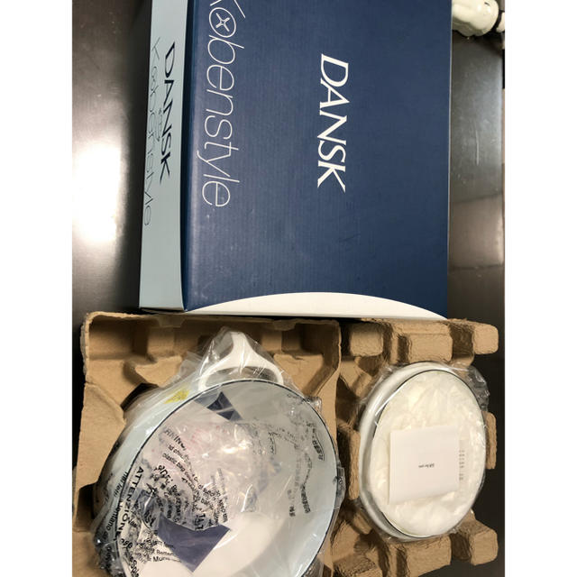DANSK(ダンスク)のDANSK 18cm両手鍋　未使用 インテリア/住まい/日用品のキッチン/食器(鍋/フライパン)の商品写真