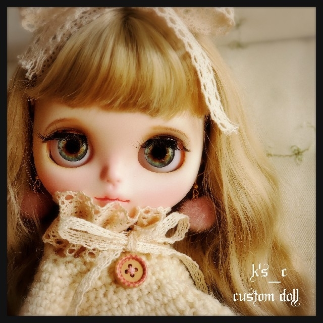 本体のみです カスタム 優しい プチブライス ブロンド ロングヘア blyth