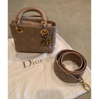 ディオール(Dior)の美品！DIOR ショルダー付きミニレディDIOR (ハンドバッグ)