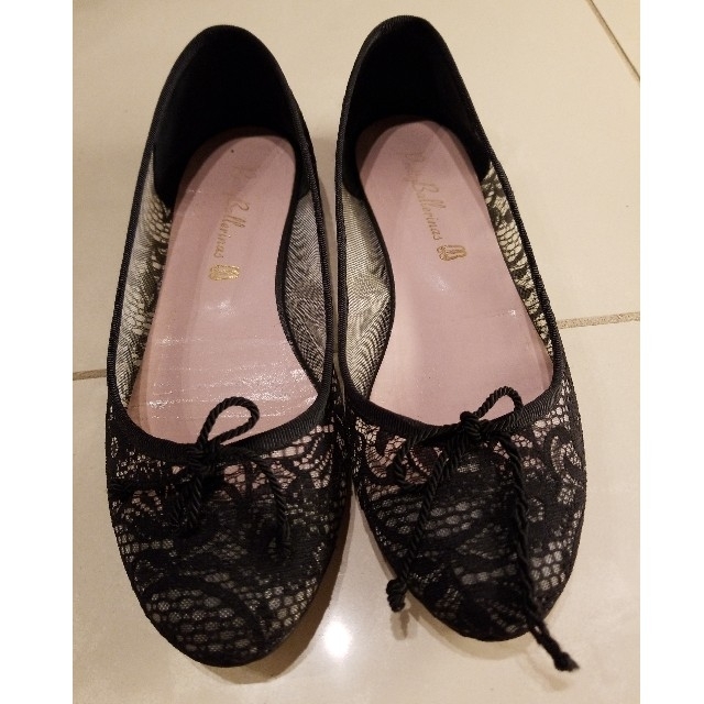 美品 Pretty Ballerinas レース バレエシューズ 24cm 38 1