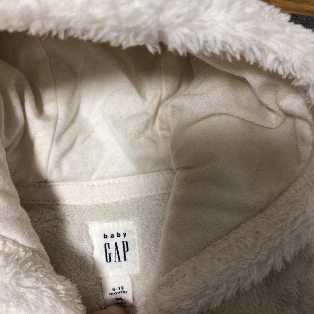 babyGAP(ベビーギャップ)のベビーギャップ　くま耳ボアパーカー　70センチ キッズ/ベビー/マタニティのベビー服(~85cm)(その他)の商品写真