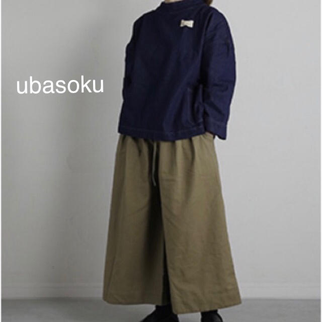 ????お値下再出品????▪ ubasoku ▪コットンリネンワイドパンツ ▪レディース