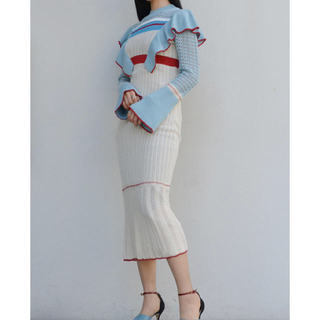 マメ(mame)の【はる様専用】mame Nostalgic Pattern Knit Dress(ロングワンピース/マキシワンピース)