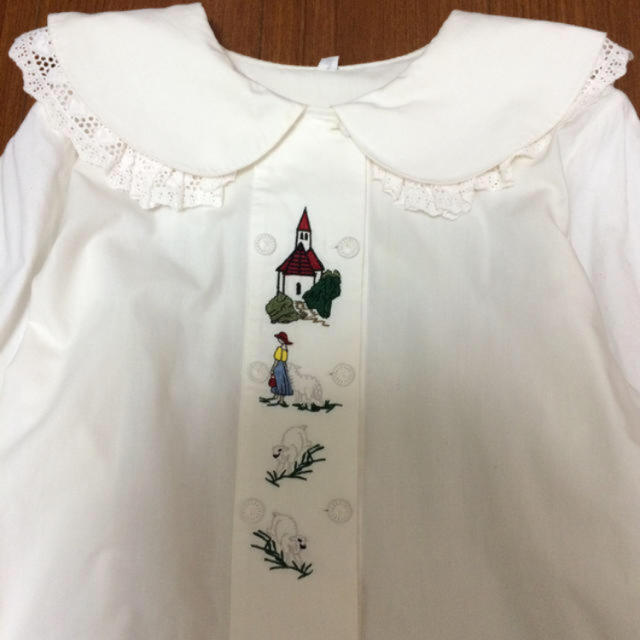 古着 ヴィンテージ 刺繍ブラウス レディースのトップス(シャツ/ブラウス(長袖/七分))の商品写真