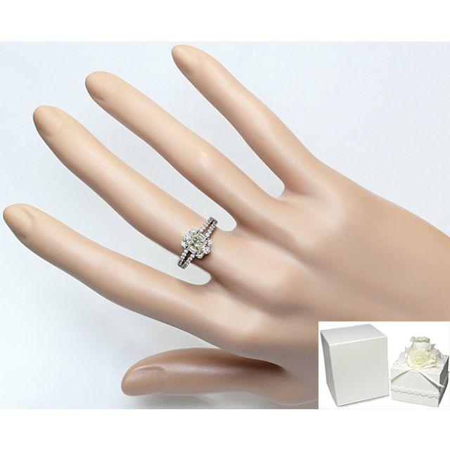 確認用：イエローダイヤ 0.4ct ダイヤ Pt プラチナ リング 指輪 レディースのアクセサリー(リング(指輪))の商品写真