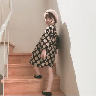 【専用】ドットワンピース　オシャレ　ワンピース　キッズ　子供服　韓国子供服(ワンピース)