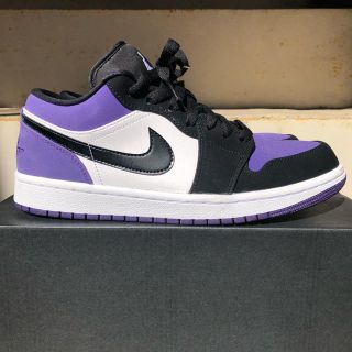 ナイキ(NIKE)のNIKE AIR JORDAN 1 LOW COURT PURPLE パープル(スニーカー)