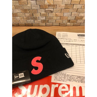 シュプリーム(Supreme)の新品 19aw Supreme New Era S Logo Beanie 黒(ニット帽/ビーニー)