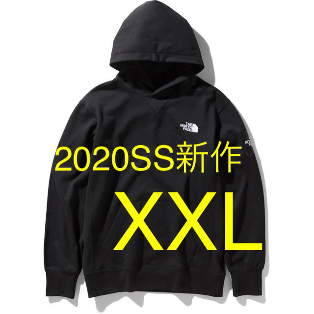 2020SS新作　ノースフェイス スクエアロゴ フーディー パーカー　XXL