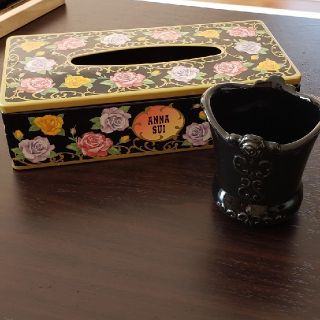 アナスイ(ANNA SUI)のアナスイ　ティッシュケース&陶器ブラシ立て(ティッシュボックス)