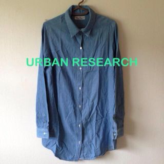 アーバンリサーチ(URBAN RESEARCH)のUR デニムシャツワンピ 美品(シャツ/ブラウス(長袖/七分))