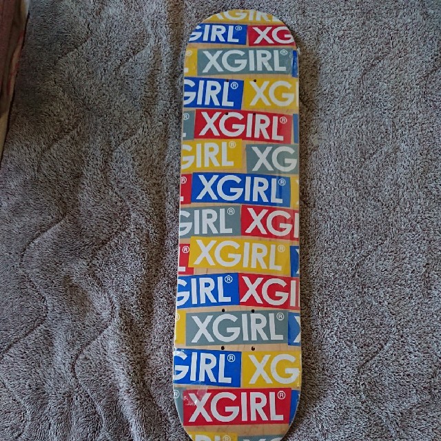 期間限定！x-girl stages☆ロゴ スケートボードデッキ(キッズ用)