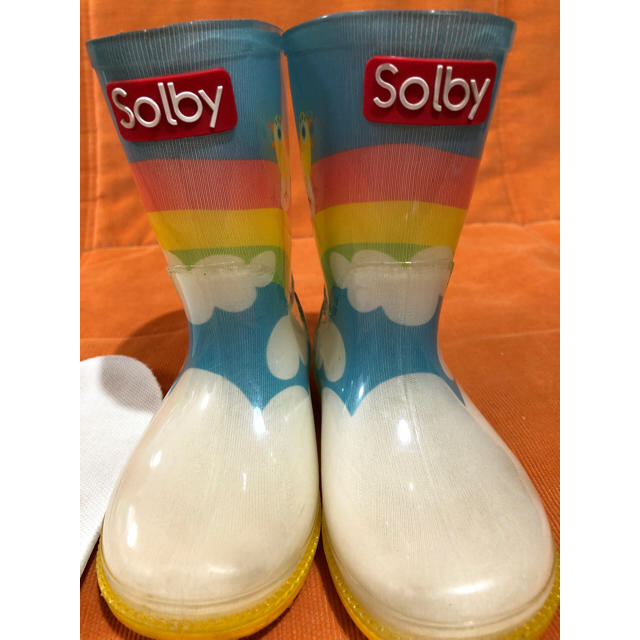 Solby(ソルビィ)の↓14㎝　長靴　レインブーツ　solby キッズ/ベビー/マタニティのベビー靴/シューズ(~14cm)(長靴/レインシューズ)の商品写真