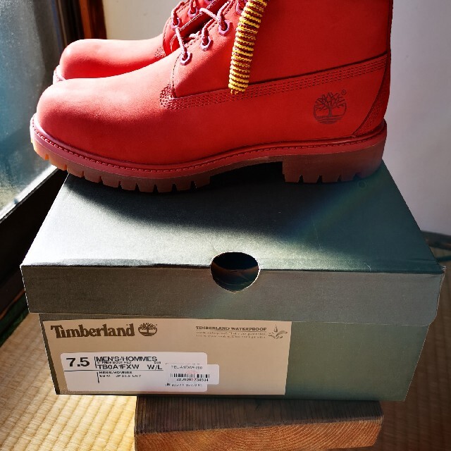 Timberland(ティンバーランド)のティンバーランド　赤色ブーツ メンズの靴/シューズ(ブーツ)の商品写真