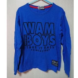 ワムワム(WAMWAM)のWAMWAM・ワムワム★ロゴロンT★ブルー・130(Tシャツ/カットソー)