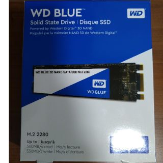 m.2 SSD 500GB 外付けケースセット WDS500GB0B(PCパーツ)