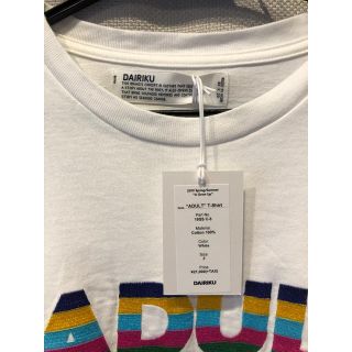 DAIRIKU 19ss ADULT 刺繍 Tシャツ