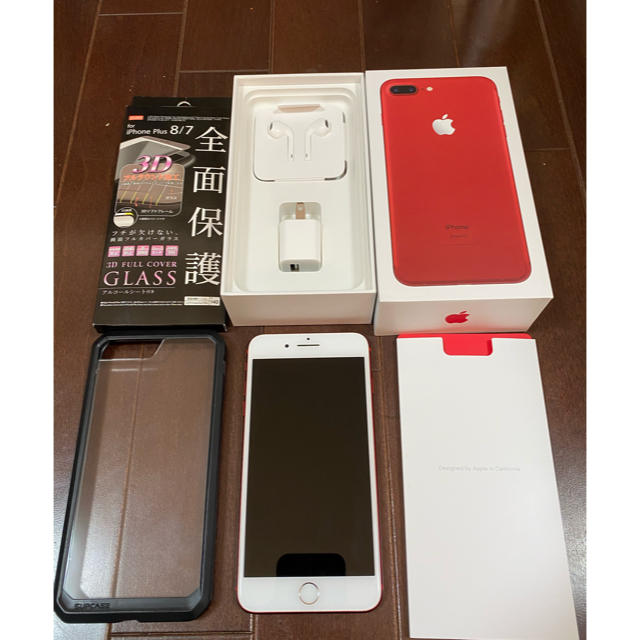 iPhone 7 128gb red simフリースマートフォン本体