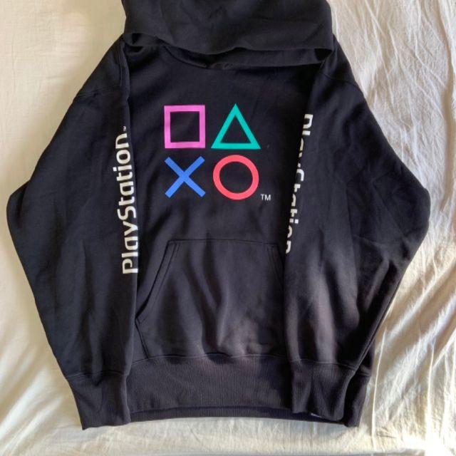 GU ビッグスウェットプルパーカ PlayStation L ブラック