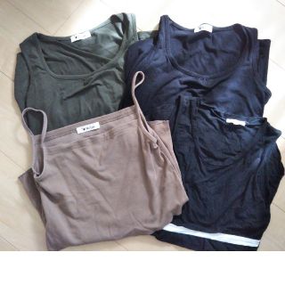 マタニティー(MATERNITY)の授乳服　4枚セット　タンクトップ　キャミソール(マタニティトップス)