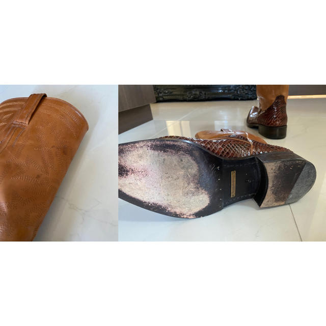 DOLCE&GABBANA(ドルチェアンドガッバーナ)のドルチェ&ガッバーナ　パイソンウエスタンブーツ メンズの靴/シューズ(ブーツ)の商品写真