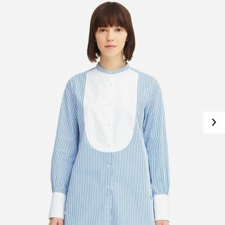 ユニクロ(UNIQLO)のUNIQLO JW ANDERSONＪWアンダーソン タキシードストライプシャツ(シャツ/ブラウス(長袖/七分))