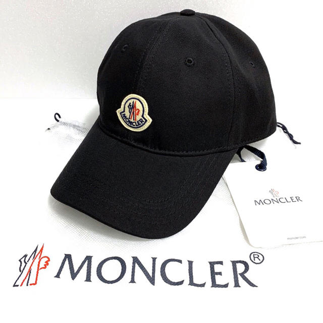 MONCLER - 新品 モンクレール キャップ ロゴ ワッペン パッチ ブラック ...