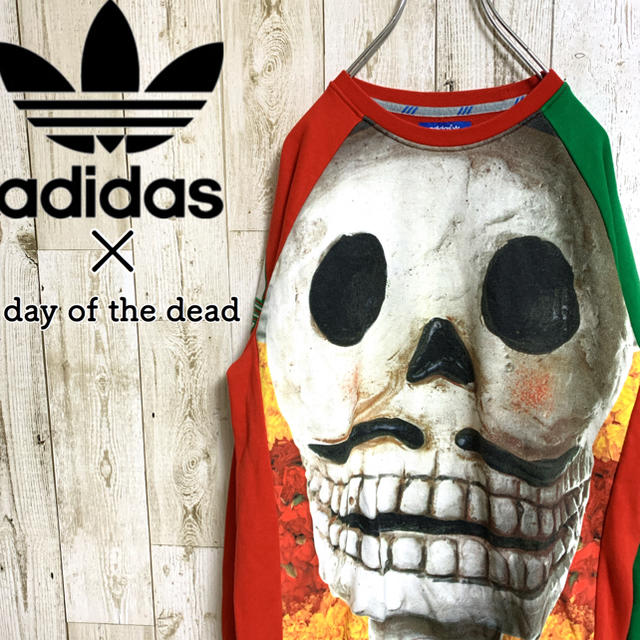 【コラボ】アディダス☆day of the dead ドクロ柄 スウェット | フリマアプリ ラクマ