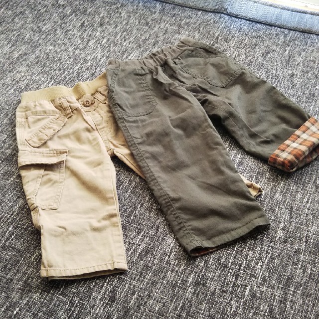MUJI (無印良品)(ムジルシリョウヒン)のズボン 80 キッズ/ベビー/マタニティのベビー服(~85cm)(パンツ)の商品写真