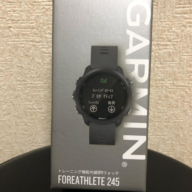 GARMIN(ガーミン)の新品未使用 GARMIN ForeAthlete 245BlackSlate チケットのスポーツ(ランニング/ジョギング)の商品写真