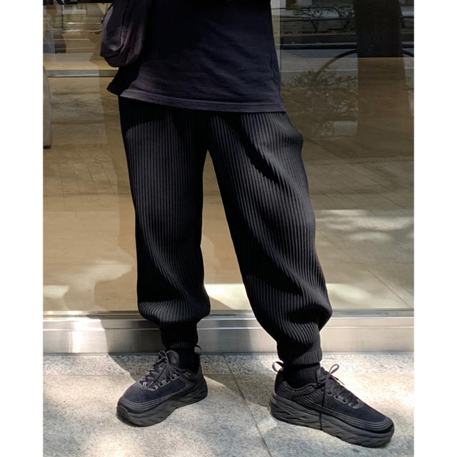 Homme plisse Issey miyake プリーツパンツ black - サルエルパンツ