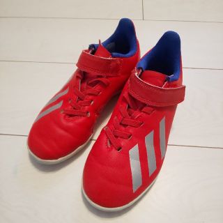 アディダス(adidas)のadidas サッカーシューズ　レッド　19.5cm(シューズ)