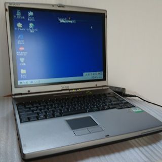 シャープ(SHARP)のジャンク シャープ PC-GP1-C7M windows 98SE(ノートPC)