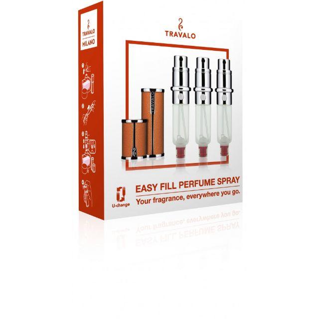 74%以上節約 Travalo Milano アトマイザー 4点セット ORANGE