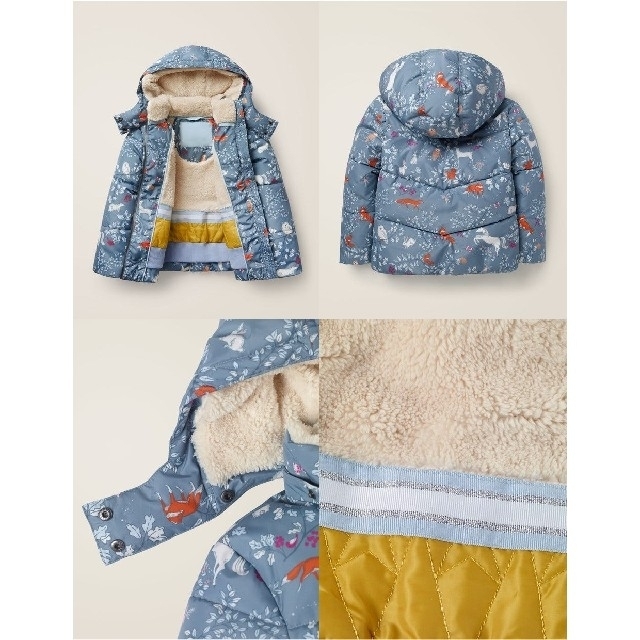 Boden(ボーデン)のmini Boden 2019AW 防寒ジャケット 110 キッズ/ベビー/マタニティのキッズ服女の子用(90cm~)(ジャケット/上着)の商品写真