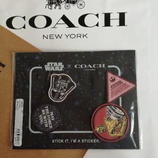 コーチ(COACH)の新品　コーチxスターウォーズ　シール　ステッカー　新品、非売品(ノベルティグッズ)