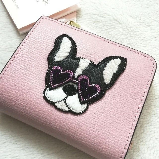 値下】kate spade 財布フレンチブルドッグ-