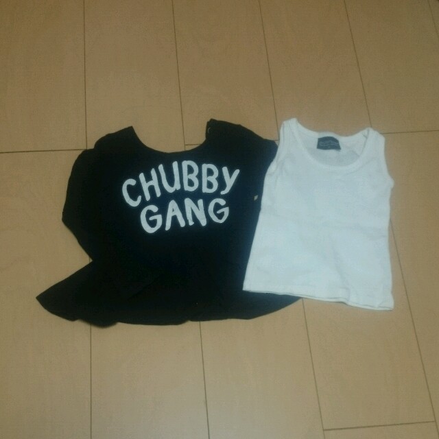 CHUBBYGANG(チャビーギャング)のCHUBBYGANG 2枚set キッズ/ベビー/マタニティのキッズ服女の子用(90cm~)(Tシャツ/カットソー)の商品写真